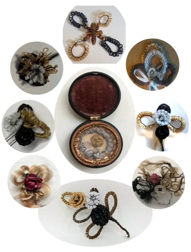 Jackson hairwork samples - Oregon Trail Genealogy